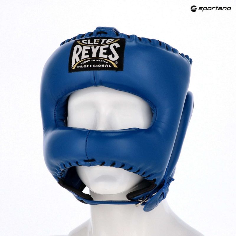 Боксьорска каска Cleto Reyes With Pointed Face Nylon Bar blue 3