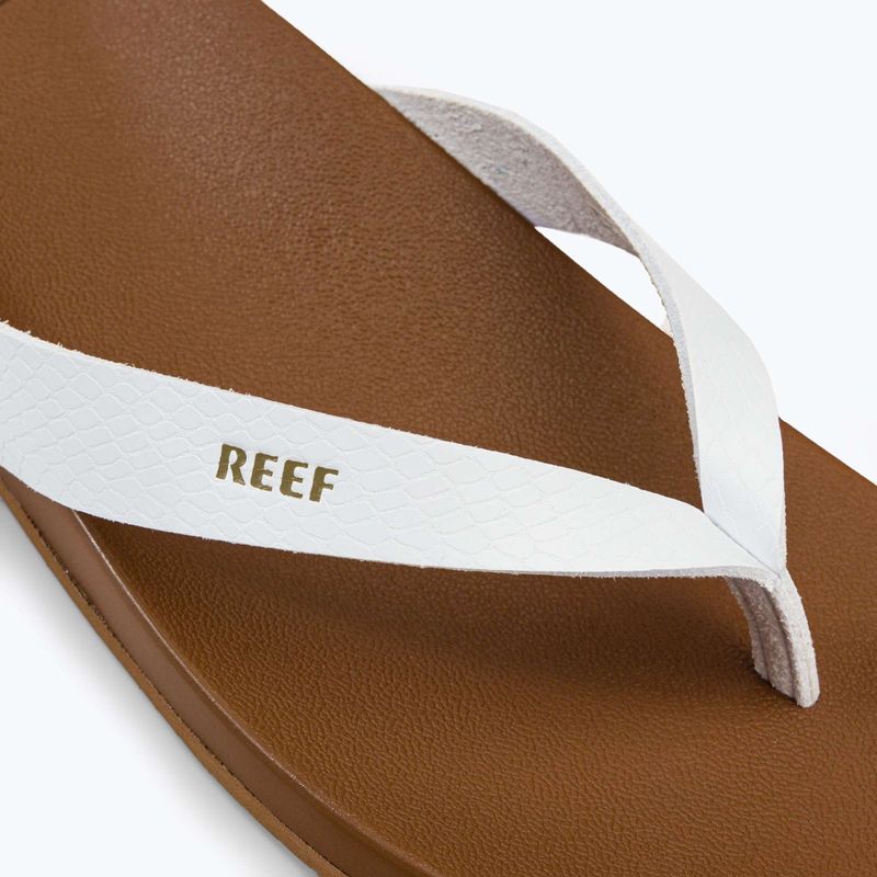 Дамски джапанки REEF Cushion Cloud в бяло и кафяво RF0A3FDSCLD 7