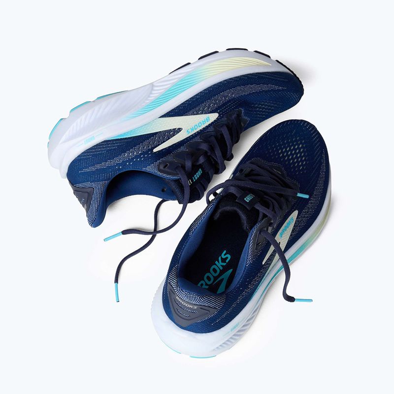 Дамски обувки за бягане Brooks Ghost 17 navy/green/turquoise 9