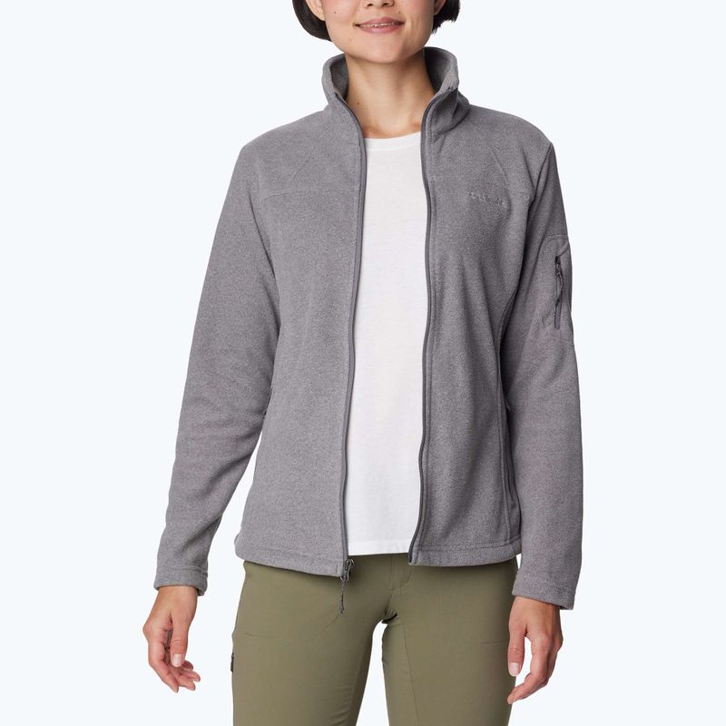 Дамски поларен суитшърт Columbia Fast Trek II city grey heather/city grey 6