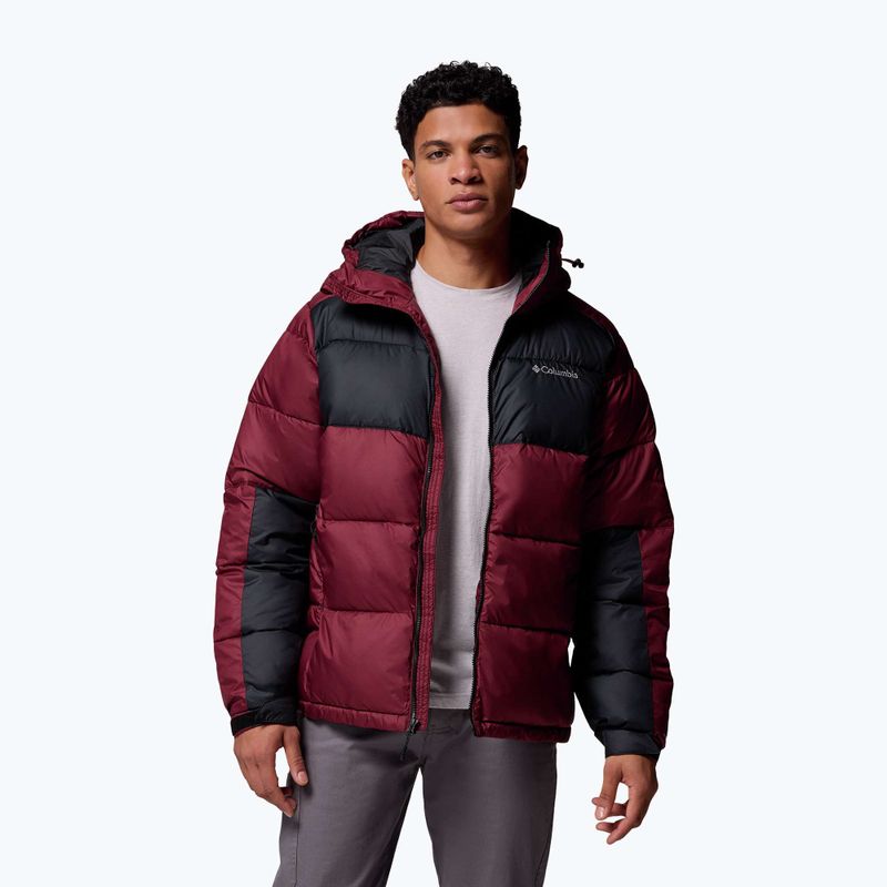 Мъжко подплатено яке Columbia Pike Lake II Hooded rich wine/black 5