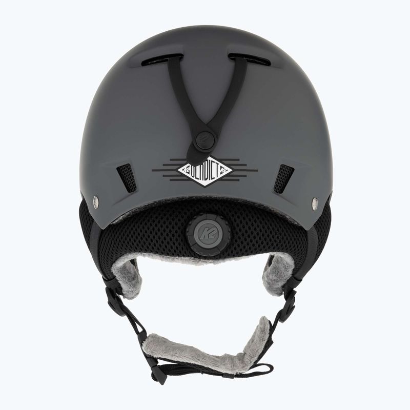 K2 Verdict тъмно сива ски каска 3