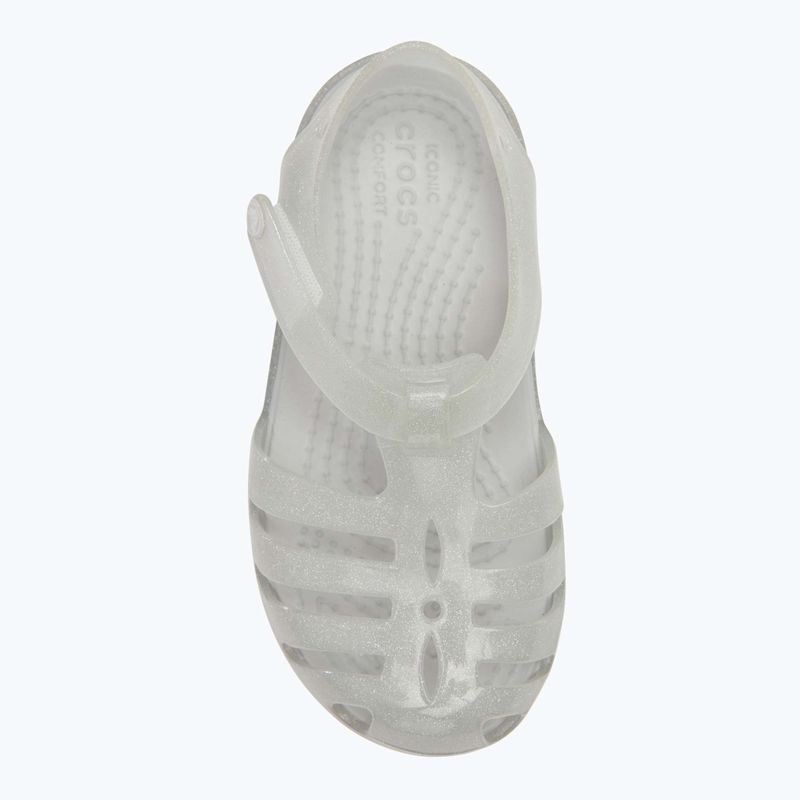 Детски сандали Crocs Isabella Glitter silver glitter 5