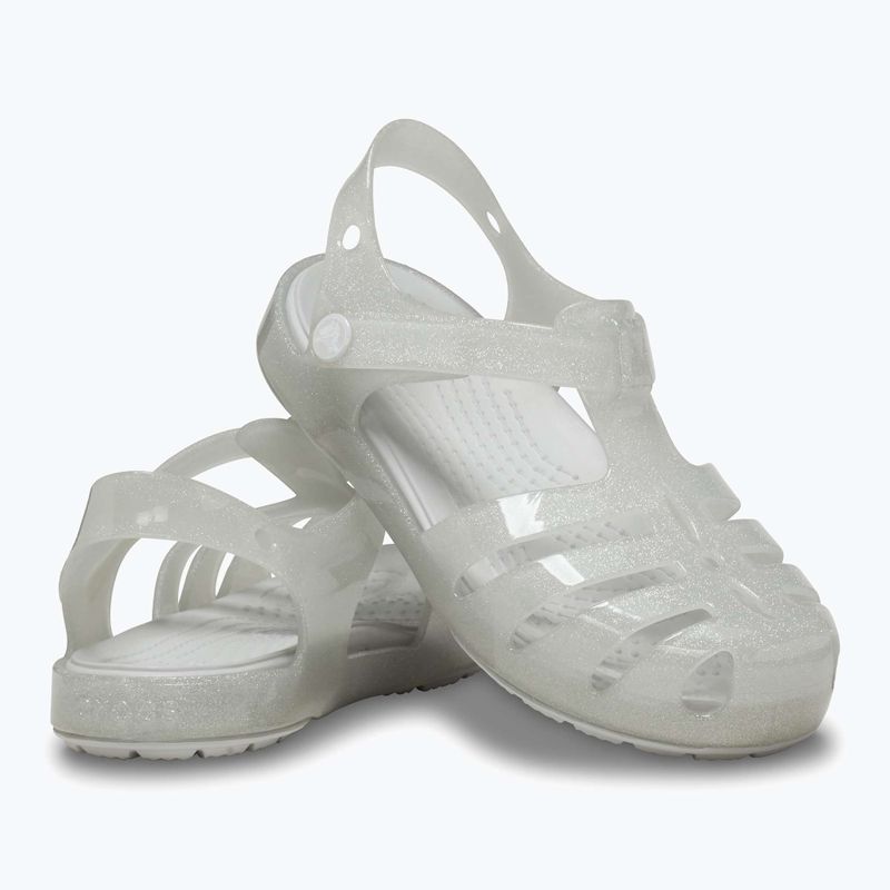 Детски сандали Crocs Isabella Glitter silver glitter 9