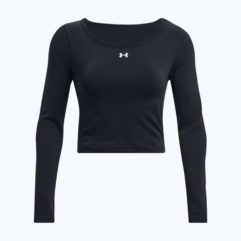 Under Armour Train Seamless черен/бял дамски тренировъчен анцуг с дълъг ръкав 4