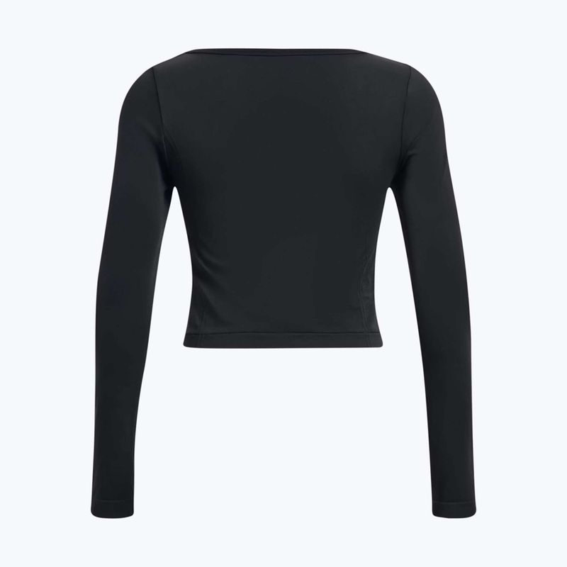 Under Armour Train Seamless черен/бял дамски тренировъчен анцуг с дълъг ръкав 5