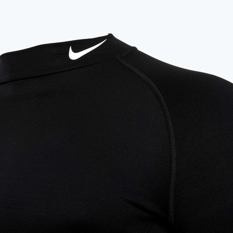 Мъжка блуза с дълъг ръкав за тренировка Nike Pro Dri-Fit Warm black/white 3