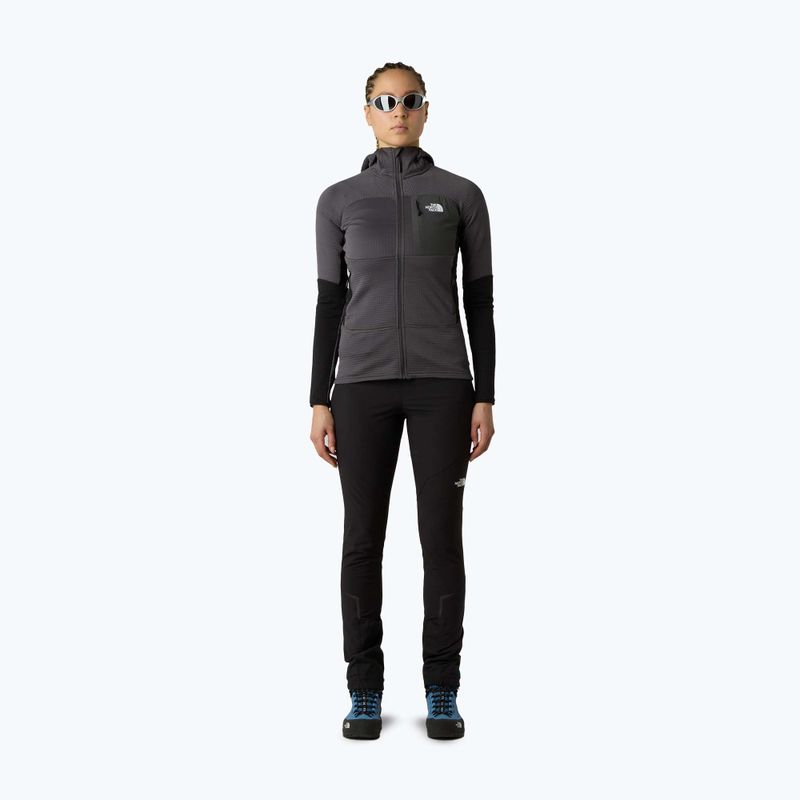 Дамски суитшърт The North Face Polartec Powergrid Stormgap Hoodie anthracite grey/bla 2