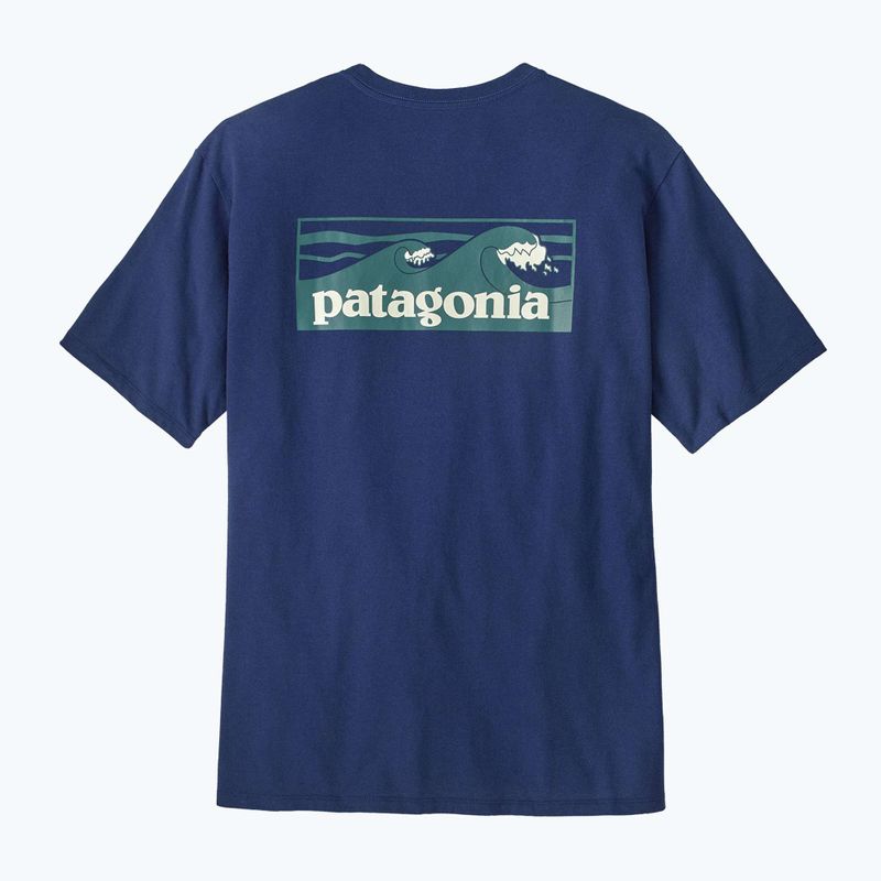 Мъжка тениска Patagonia Boardshort Logo Pocket Responsibili clement blue 3