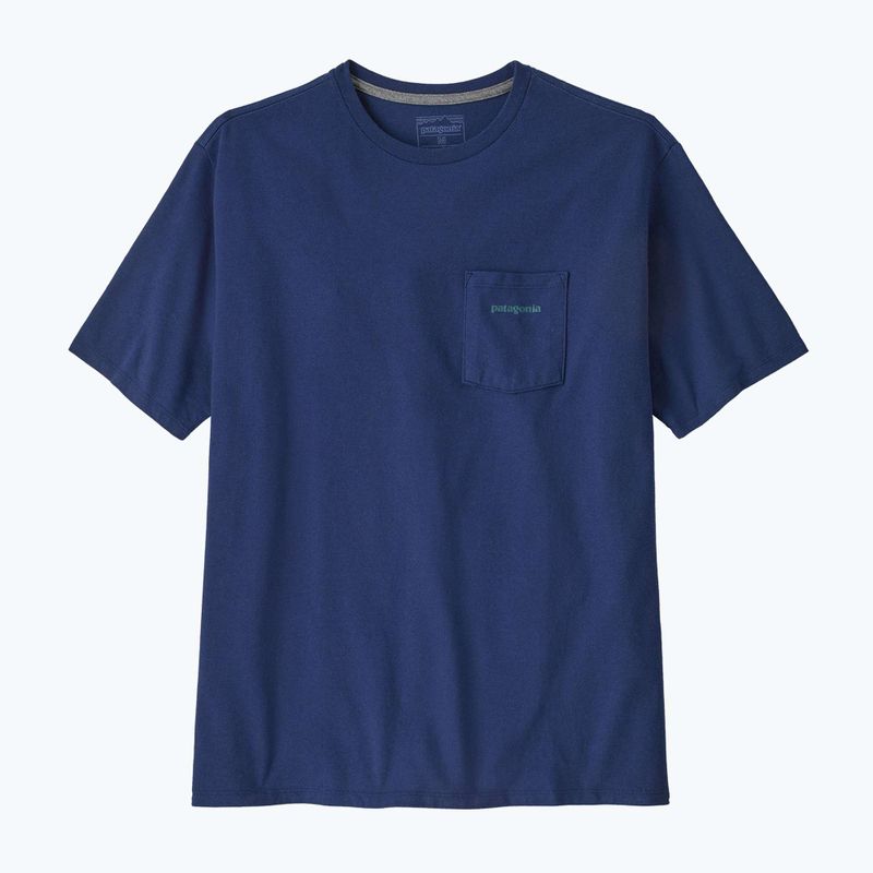 Мъжка тениска Patagonia Boardshort Logo Pocket Responsibili clement blue 4