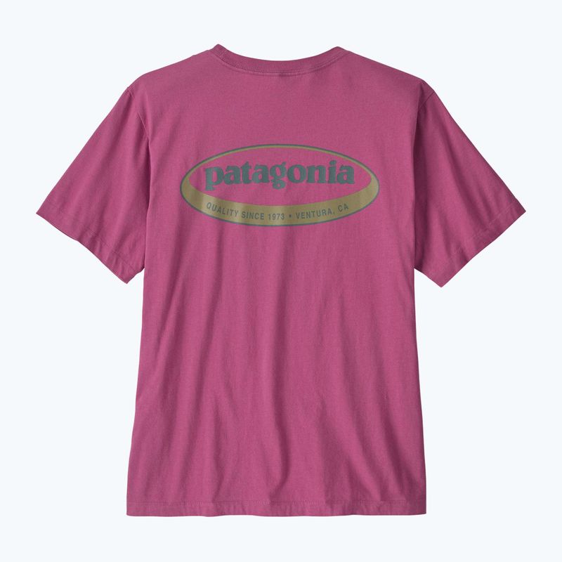 Мъжка тениска Patagonia '95 Oval Logo faded magenta 2