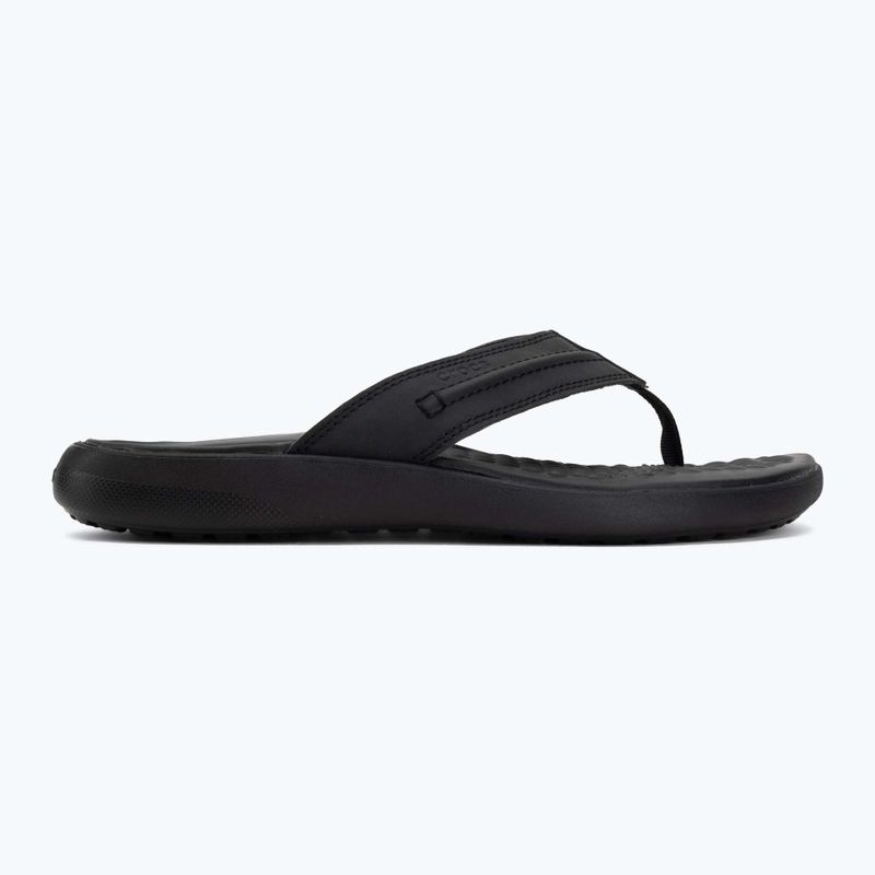 Джапанки Crocs Yukon Vista II Leather black/black 2