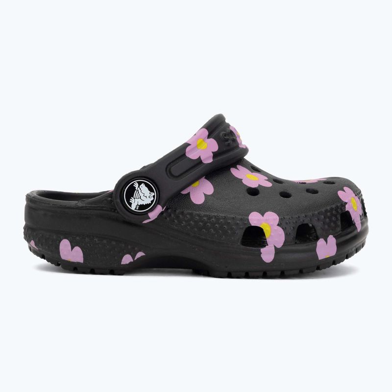 Детски чехли Crocs Classic Flower 212671 black 3