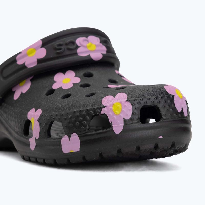 Детски чехли Crocs Classic Flower 212671 black 8