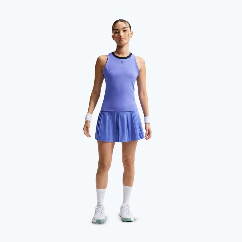 Пола за тенис Nike Court Dri-Fit Advantage Pleated sapphire/black 3