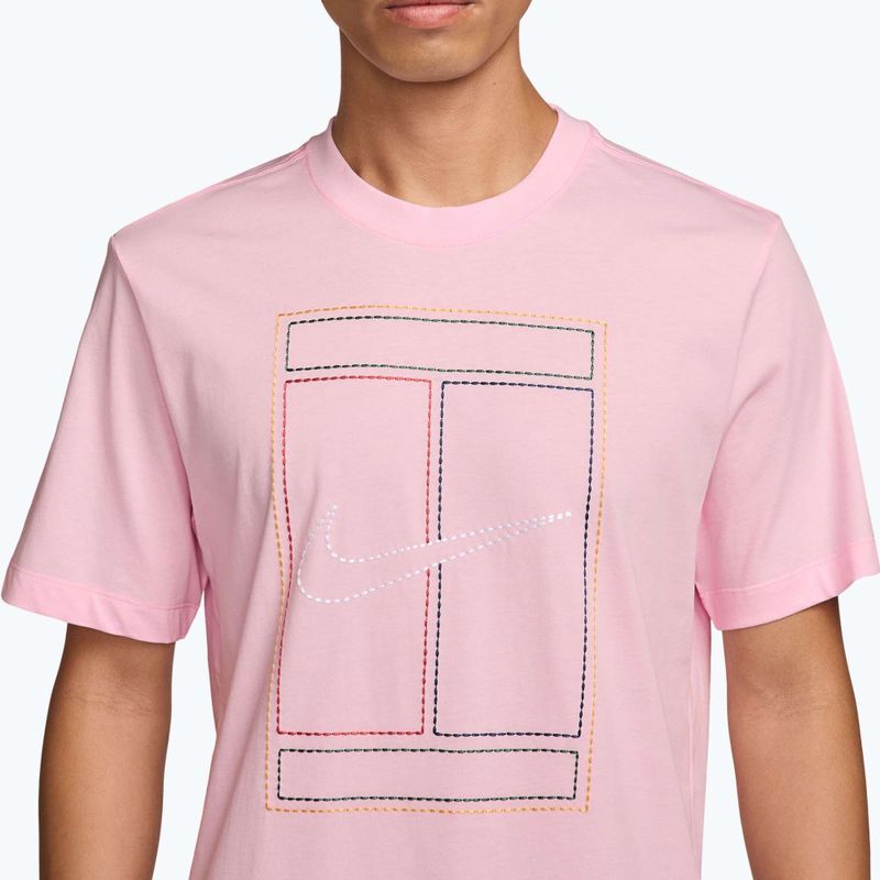 Мъжка тениска Nike Court Heritage pink foam 3