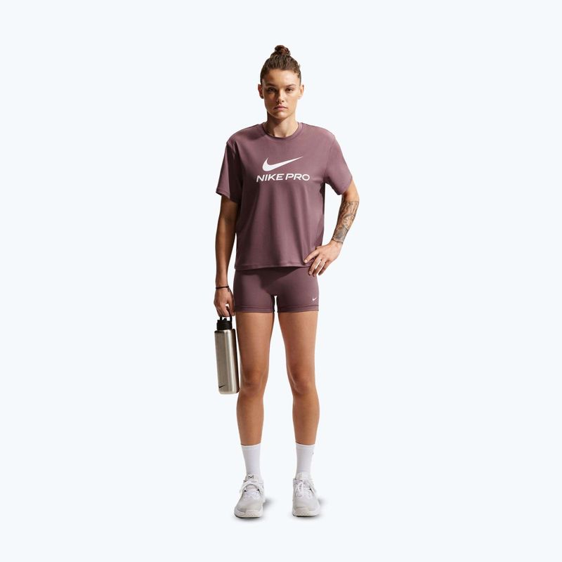 Дамски шорти Nike Pro Mid-Rise Biker 3" tattoo/white 2