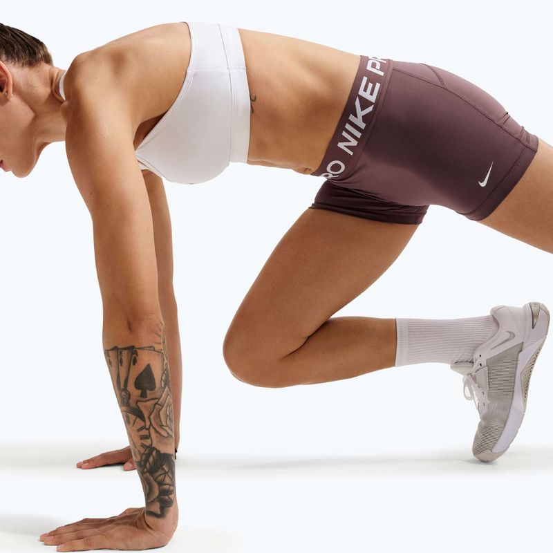 Дамски шорти Nike Pro Mid-Rise Biker 3" tattoo/white 6