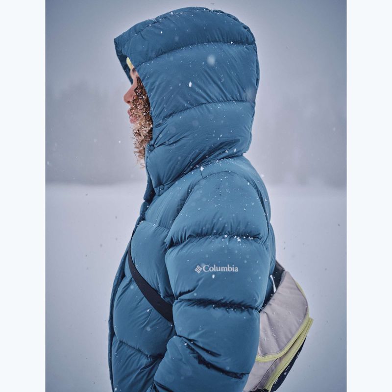 Дамско пухено яке Columbia Amaze Puff Hooded everblue high shine 19
