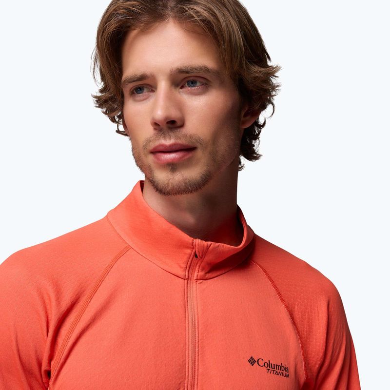 Мъжки суитшърт Columbia DriVenture Half Zip zing/white 5