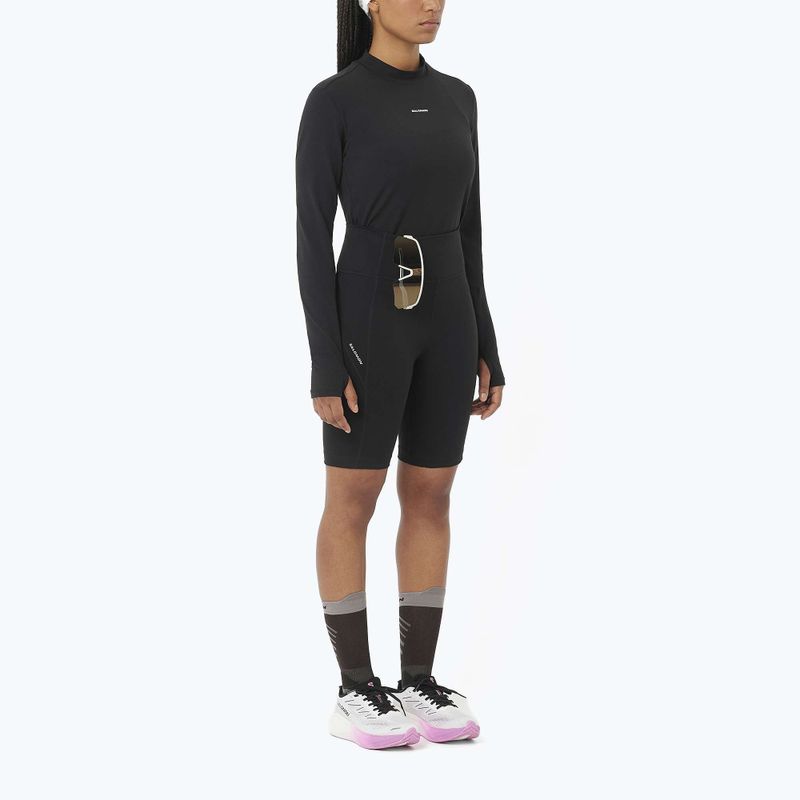 Дамска блуза с дълъг ръкав за бягане Salomon Bliss deep black 2