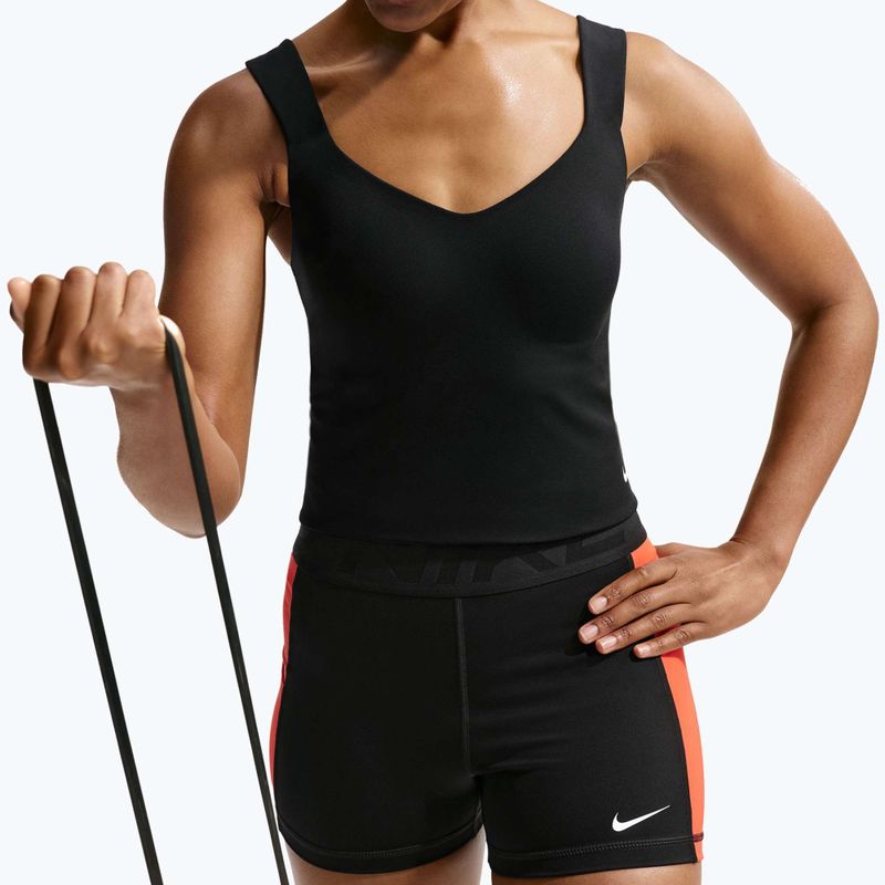 Дамска тренировъчна тениска Nike Pro Sculpt Medium Support Padded Tank black/white 6
