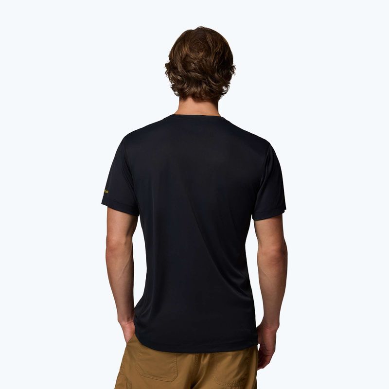 Мъжка тениска Columbia Zero Rules Light Graphic Crew black/scripted peaks 3