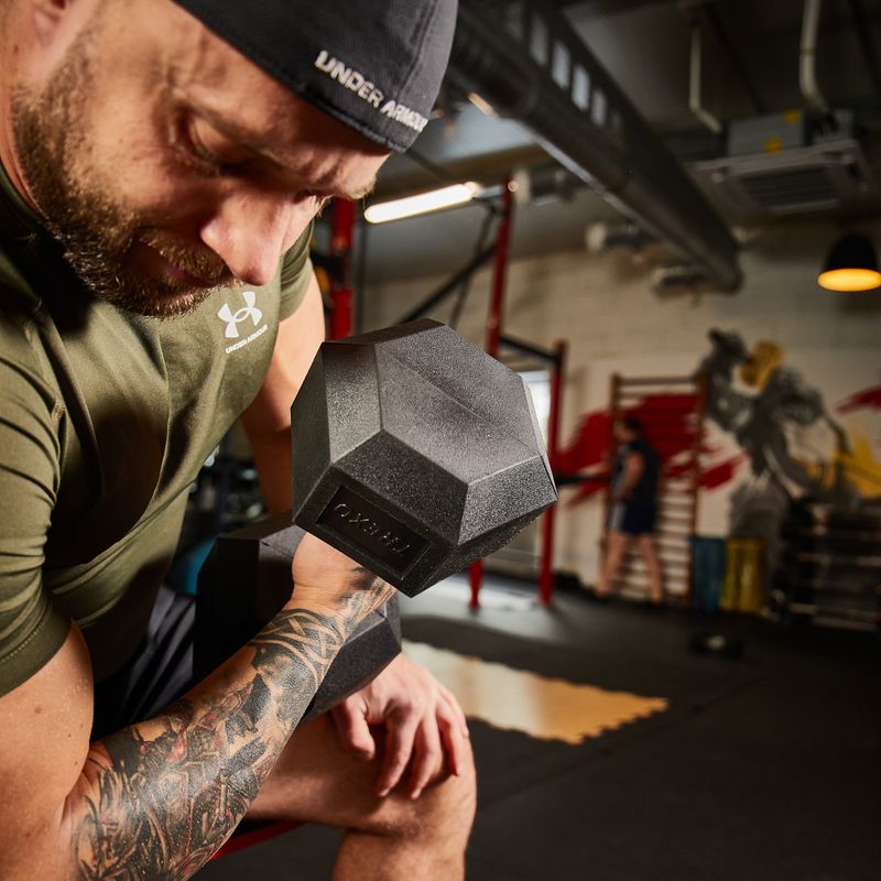 Гумиран дъмбел XTREXO Hex HXD150 15 kg 7