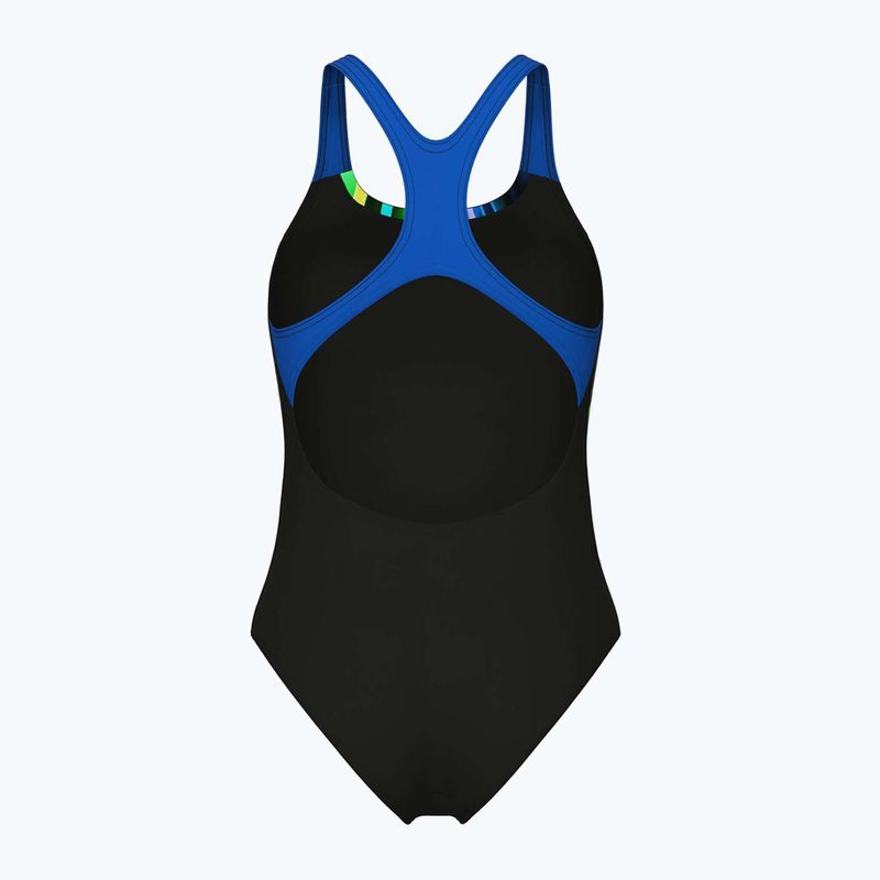 Дамски цял бански костюм Arena Bloom Swim Pro Back Lb multi black/black/blue china 2