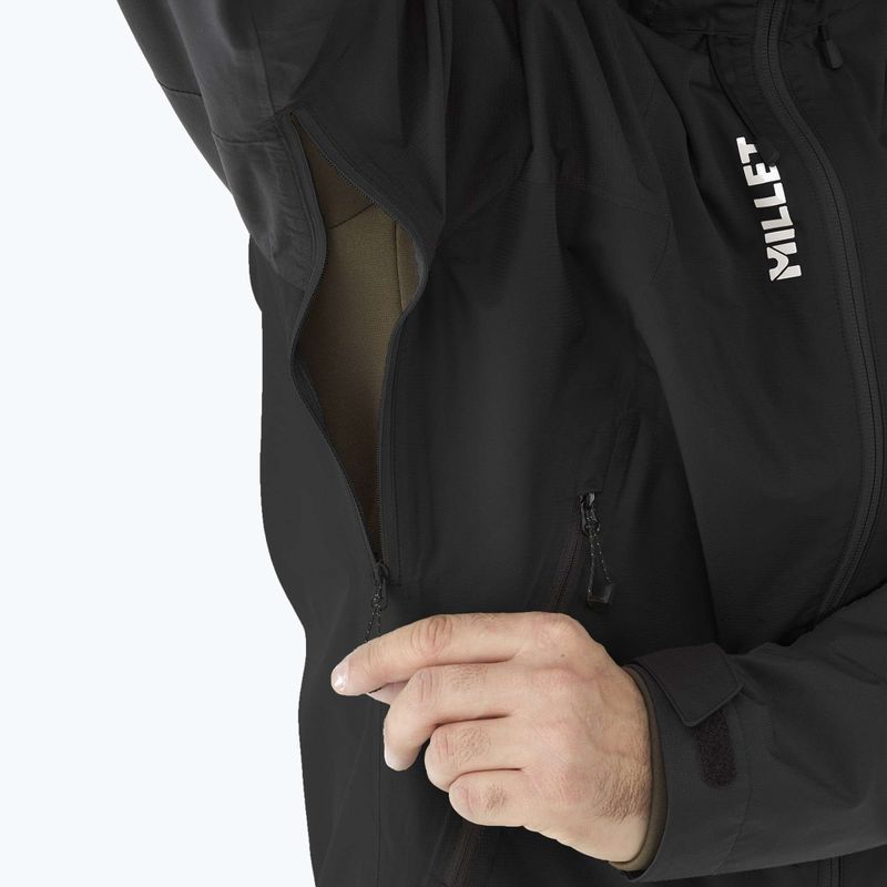 Мъжко дъждобранно яке Millet Fitz Roy black/noir 9