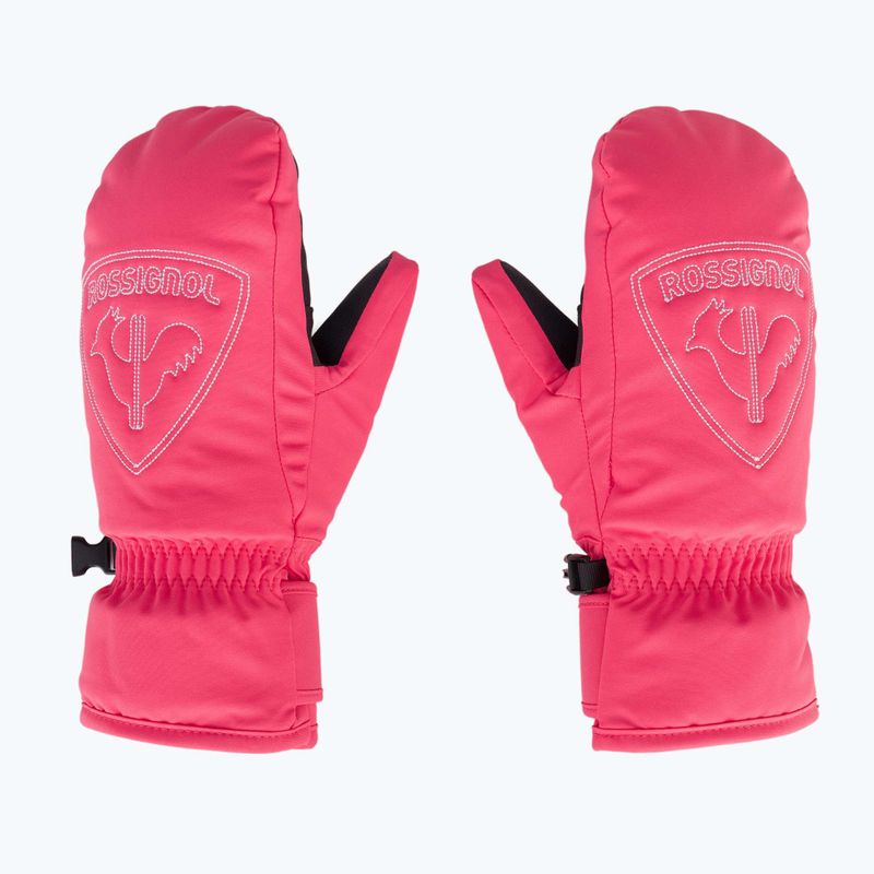 Детски скиорски ръкавици Rossignol Jr Rooster M tea rose 2
