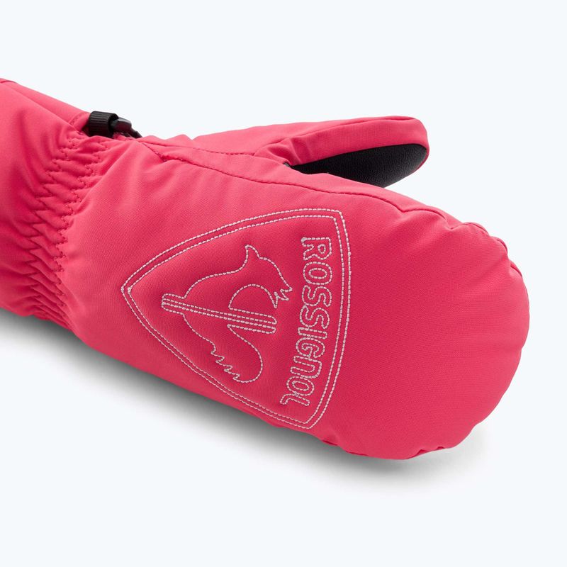 Детски скиорски ръкавици Rossignol Jr Rooster M tea rose 4