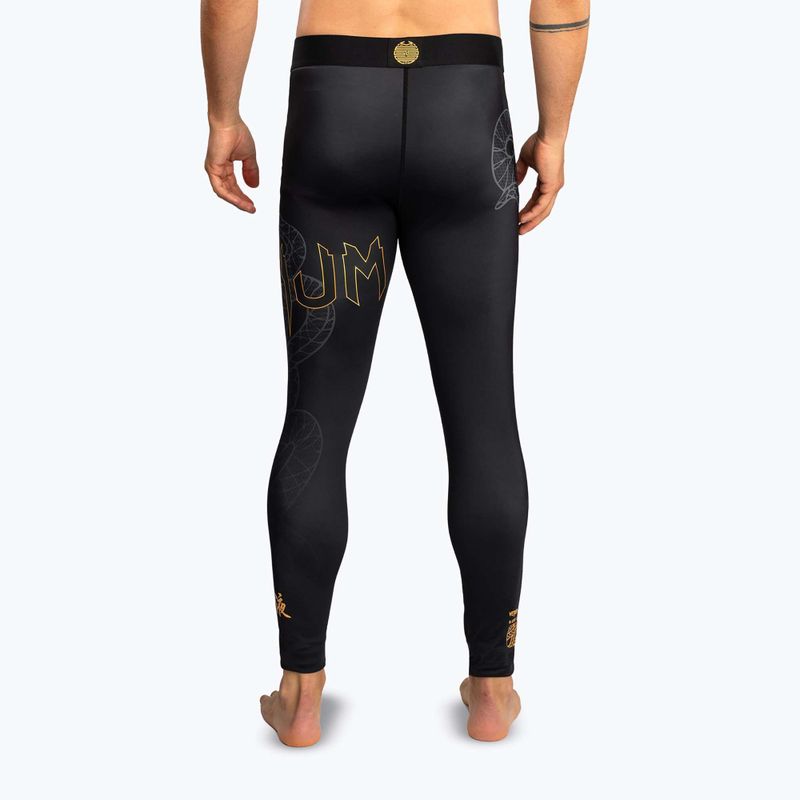 Мъжки тренировъчен клин Venum Serpenti Spats black/silver/gold 3