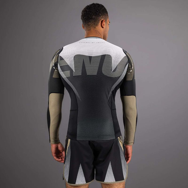 Мъжки рашгард с дълъг ръкав Venum Adrenaline Rashguard black/sand 3