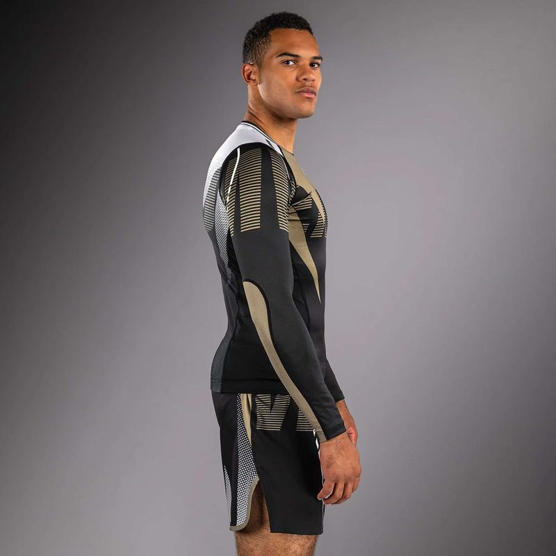 Мъжки рашгард с дълъг ръкав Venum Adrenaline Rashguard black/sand 4