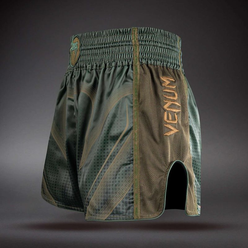 Тренировъчни шорти Venum Stealth Muay Thai Khaki/Dark Green 3