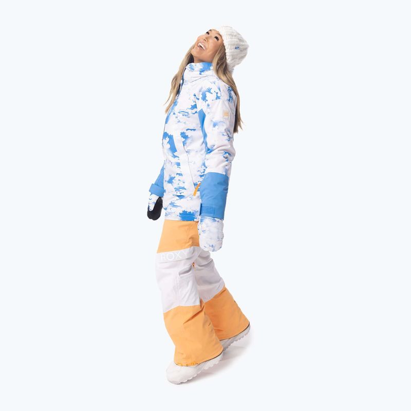 Дамско яке за сноуборд ROXY Chloe Kim лазурно сини облаци 6