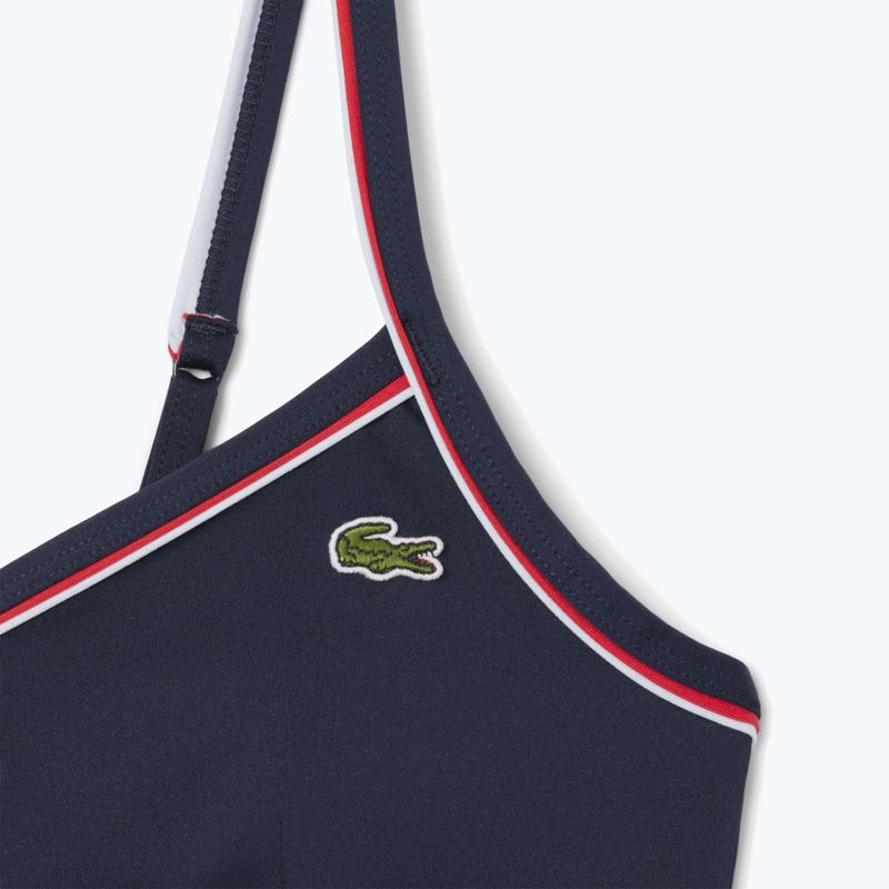 Горна част на бански Lacoste MF9993 тъмно синьо/грил гренадин 3