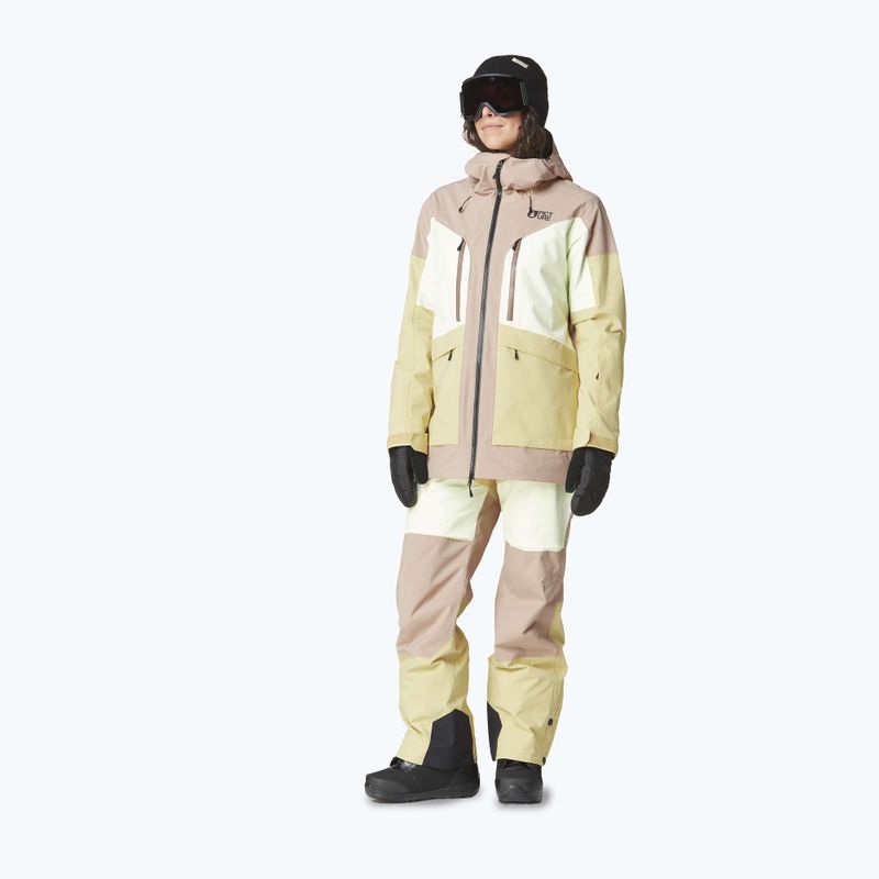 Дамско ски яке Picture Haakon roebuck / lime / cream hemp 2