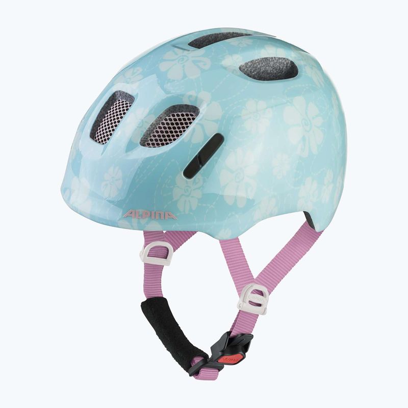 Детска велосипедна каска Alpina Ximo 2 Jr aqua rose flower gloss 9