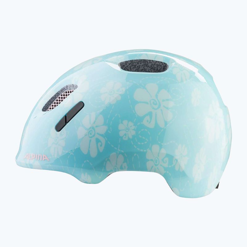 Детска велосипедна каска Alpina Ximo 2 Jr aqua rose flower gloss 10