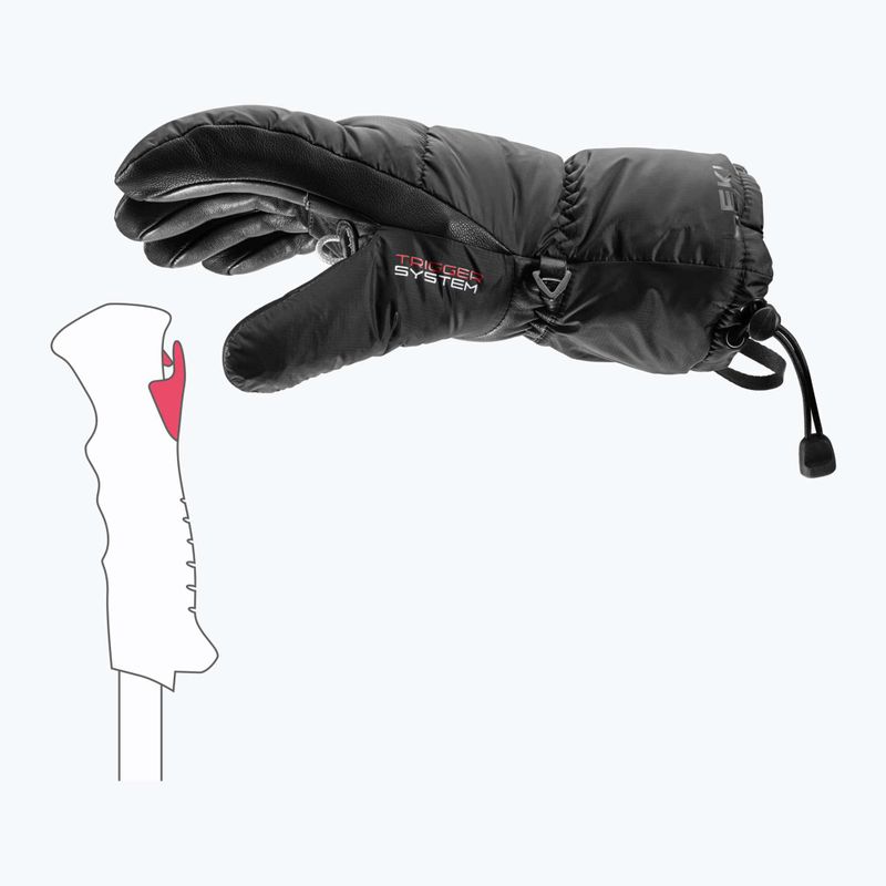Дамски скиорски ръкавици LEKI Glace 3D Women black 5