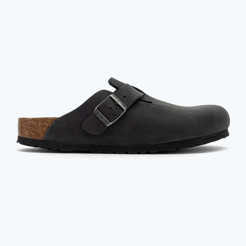 BIRKENSTOCK Boston LEOI Тесни черни джапанки 2