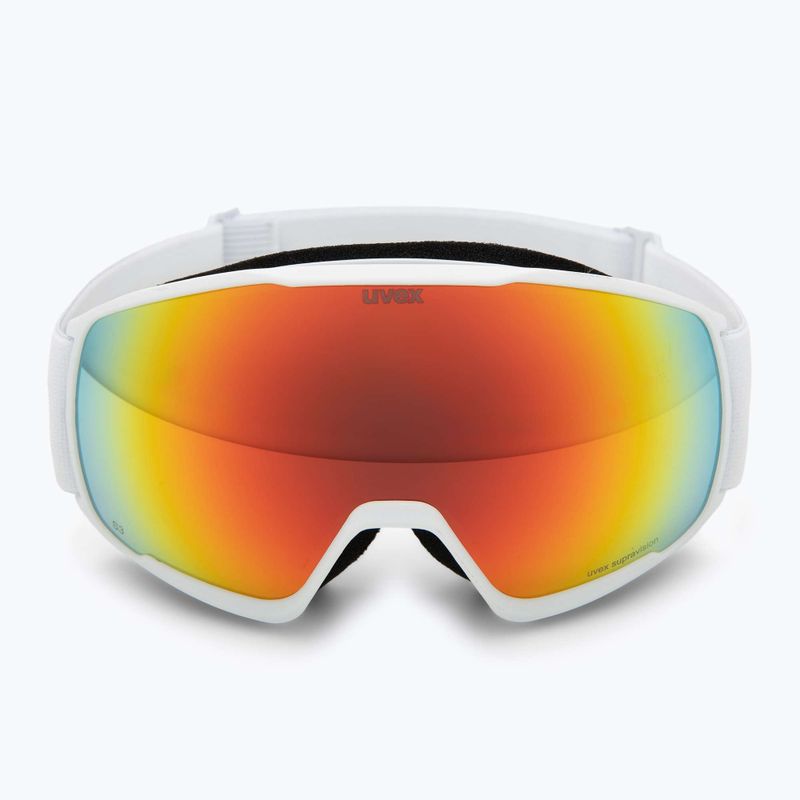 Скиорска маска UVEX Victorious S FM white matt/mirror orange 2