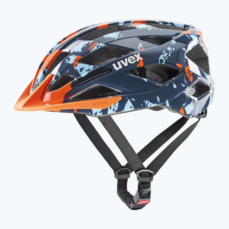 Детска велосипедна каска UVEX Air Wing 2 papaya/bubble blue 8