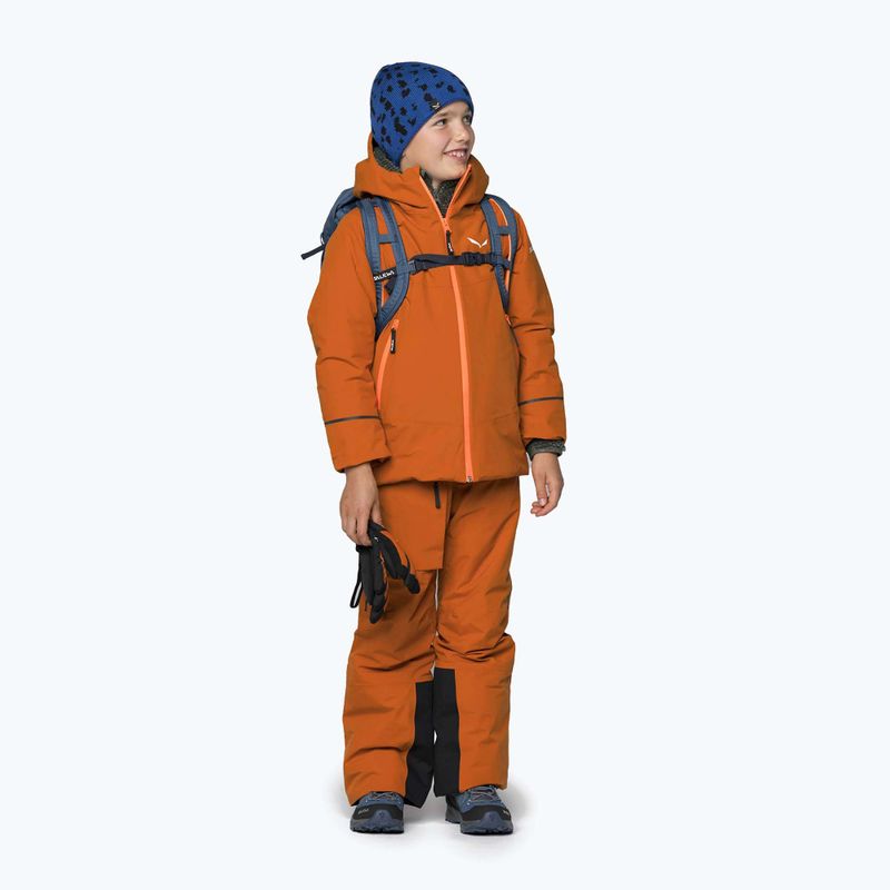 Детско ски яке Salewa Sella PTX/TWR есенно/флуорово оранжево 2