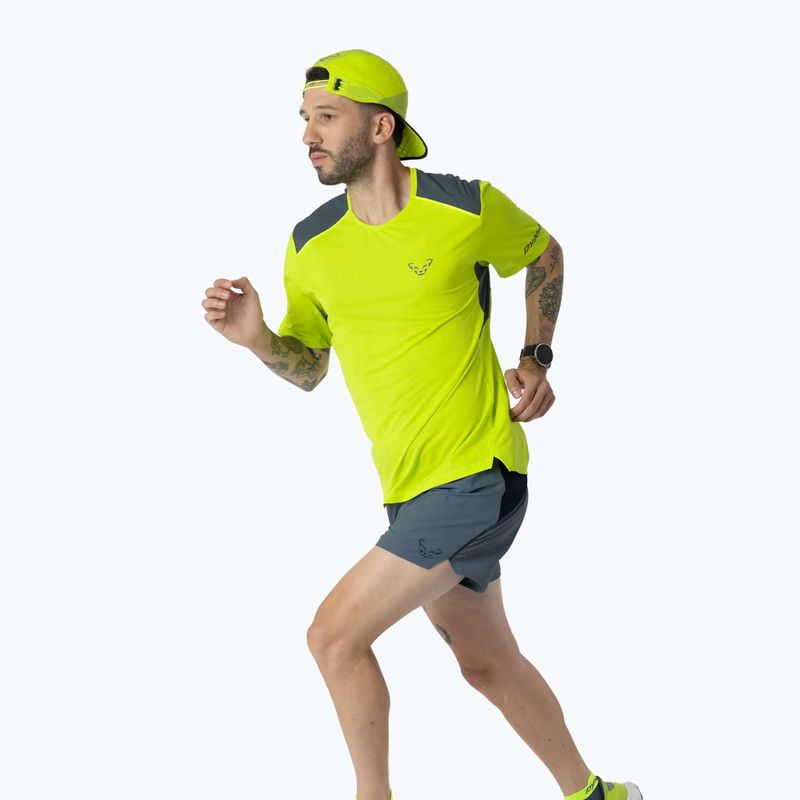 Мъжка тениска за бягане DYNAFIT Sky ultra yellow 2