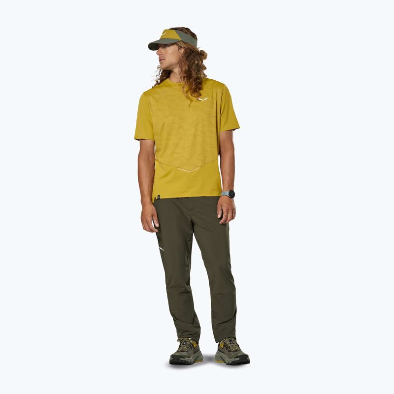 Мъжка тениска Salewa Pedroc Tech Dry olive oil 2
