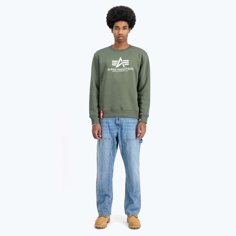 Alpha Industries мъжки суитшърт Basic тъмно маслинен 2