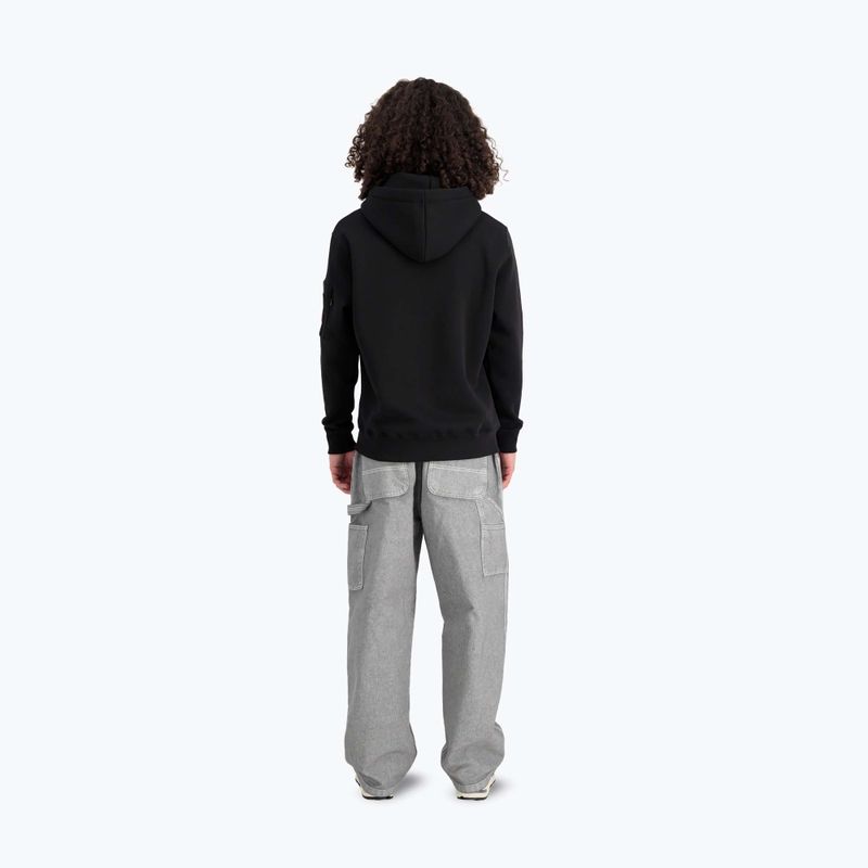 Alpha Industries Puff Print Hoodie black - мъжки 3